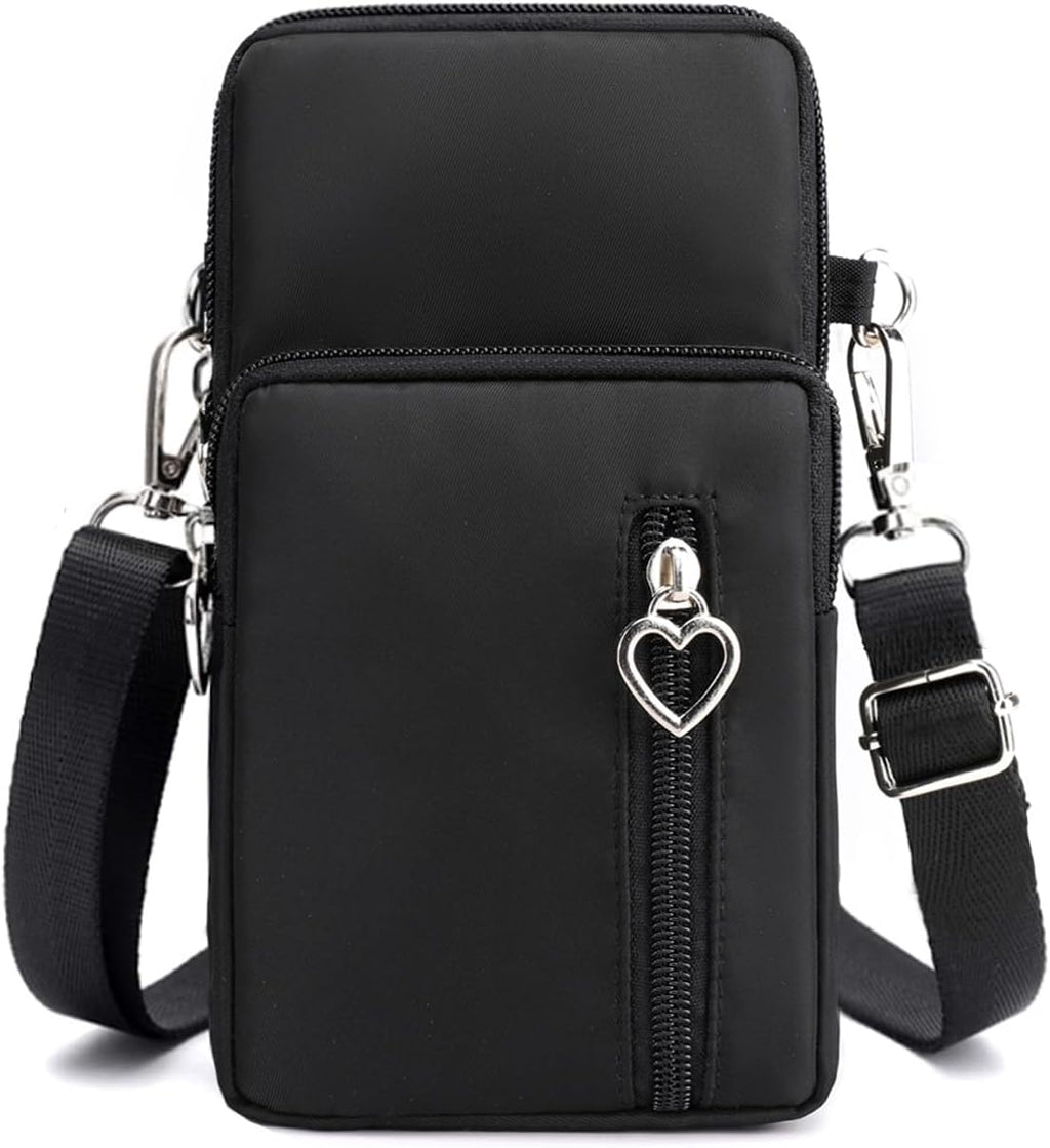 Small Crossbody Bag for Women - Mini Phone Purses with Crossbody Strap and Wallet - Nylon Arm Bag