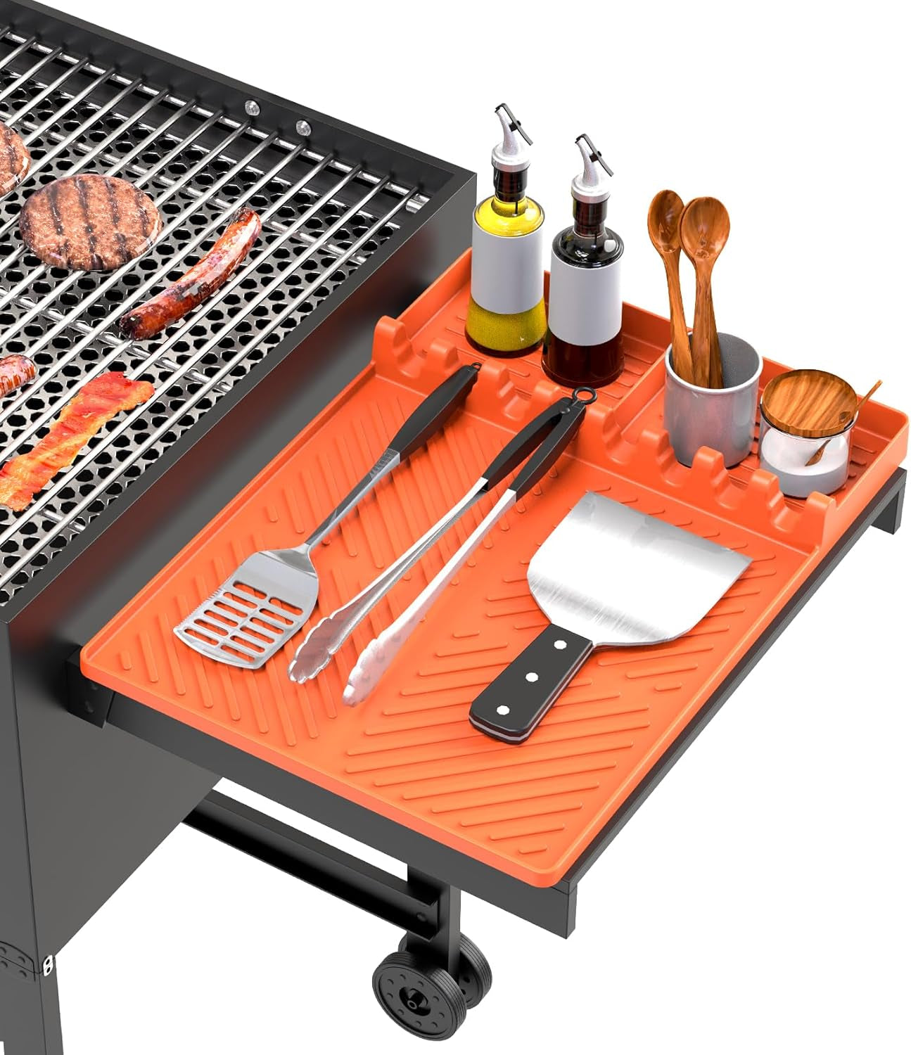 Silicone Grill Mat Compatible with Blackstone, BBQ Griddle Tool
