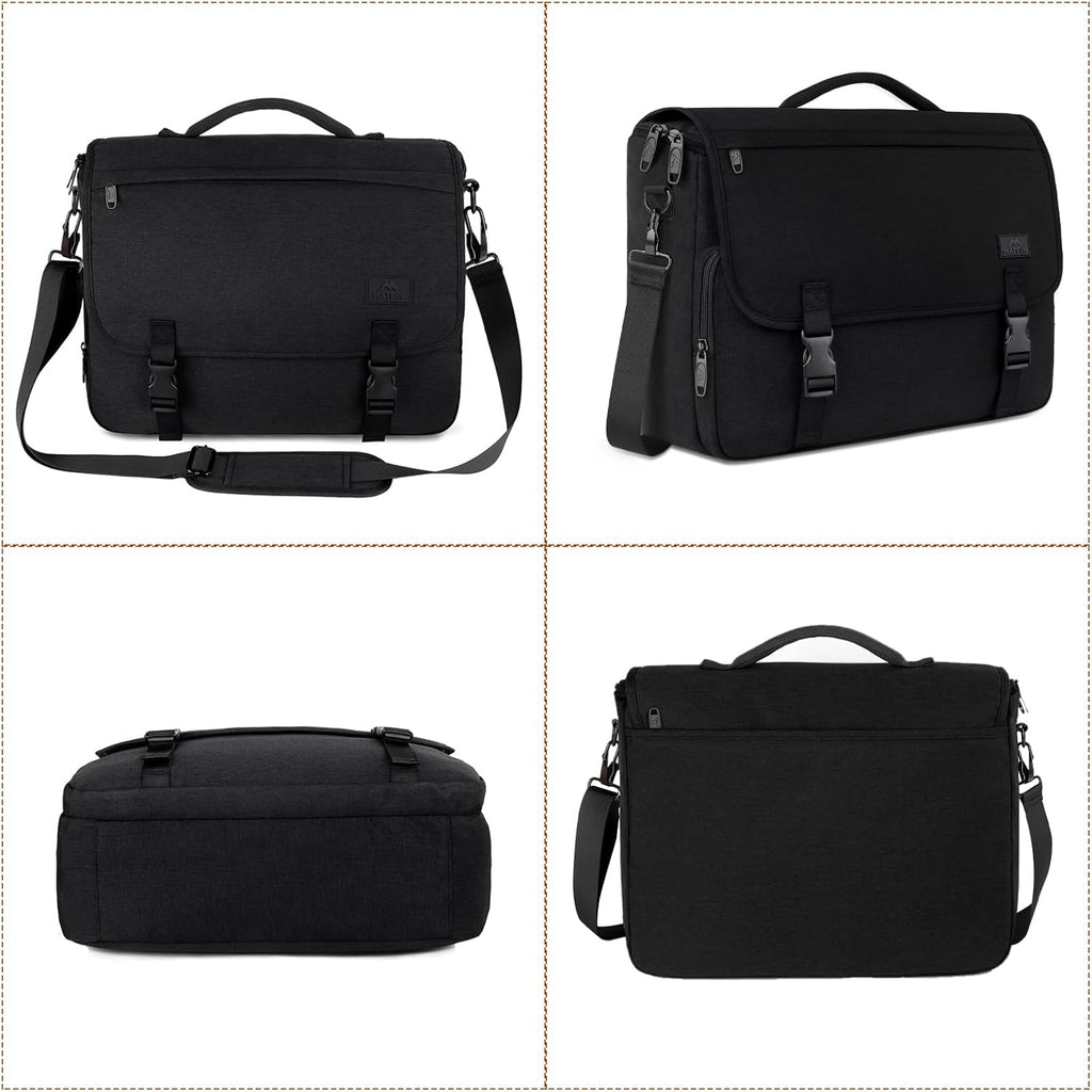 Messenger Bag for Men, School Bag Men'S Laptop Briefcases for Work