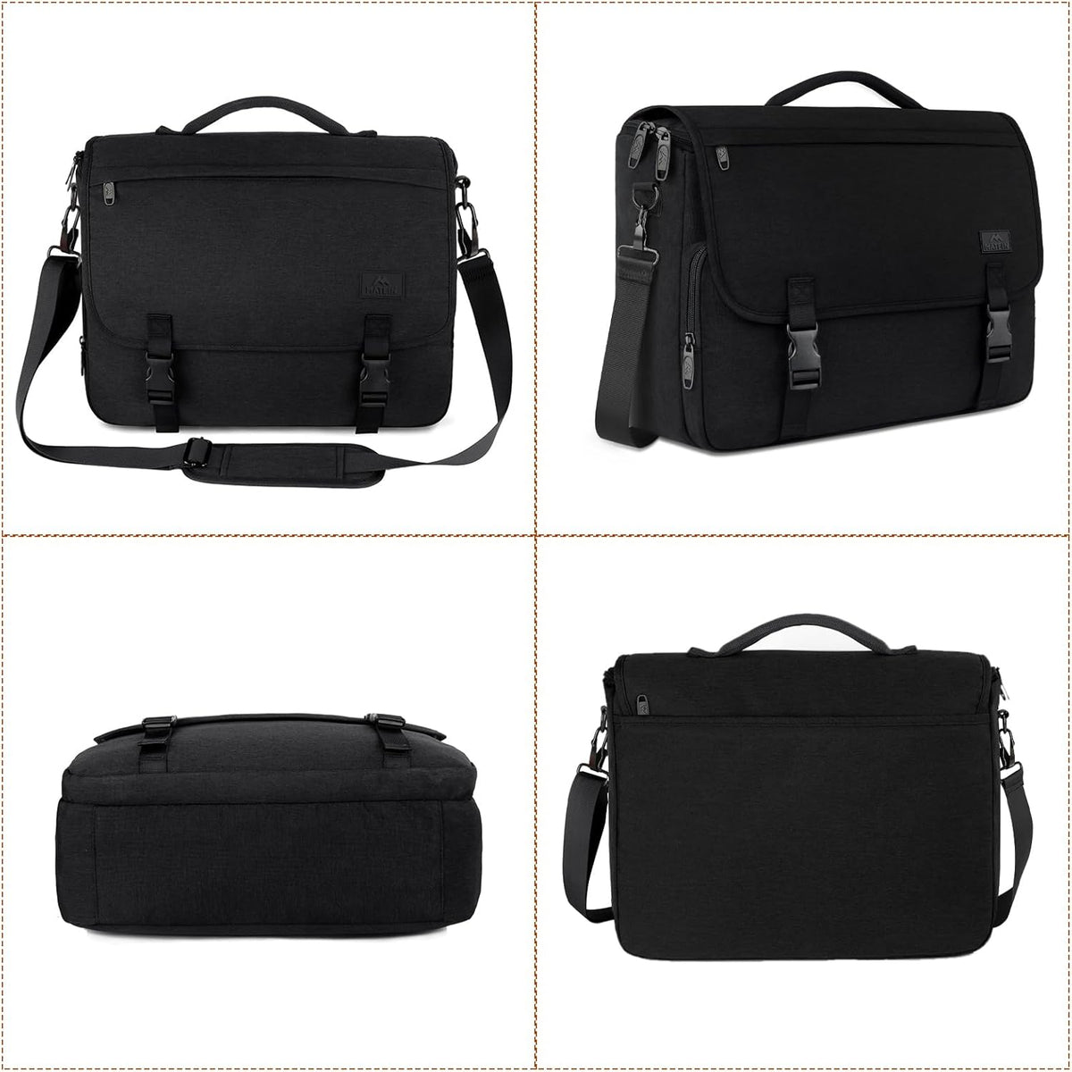 Messenger Bag for Men, School Bag Men'S Laptop Briefcases for Work