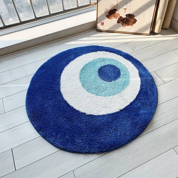 Evil Eye Plush Rug dylinoshop