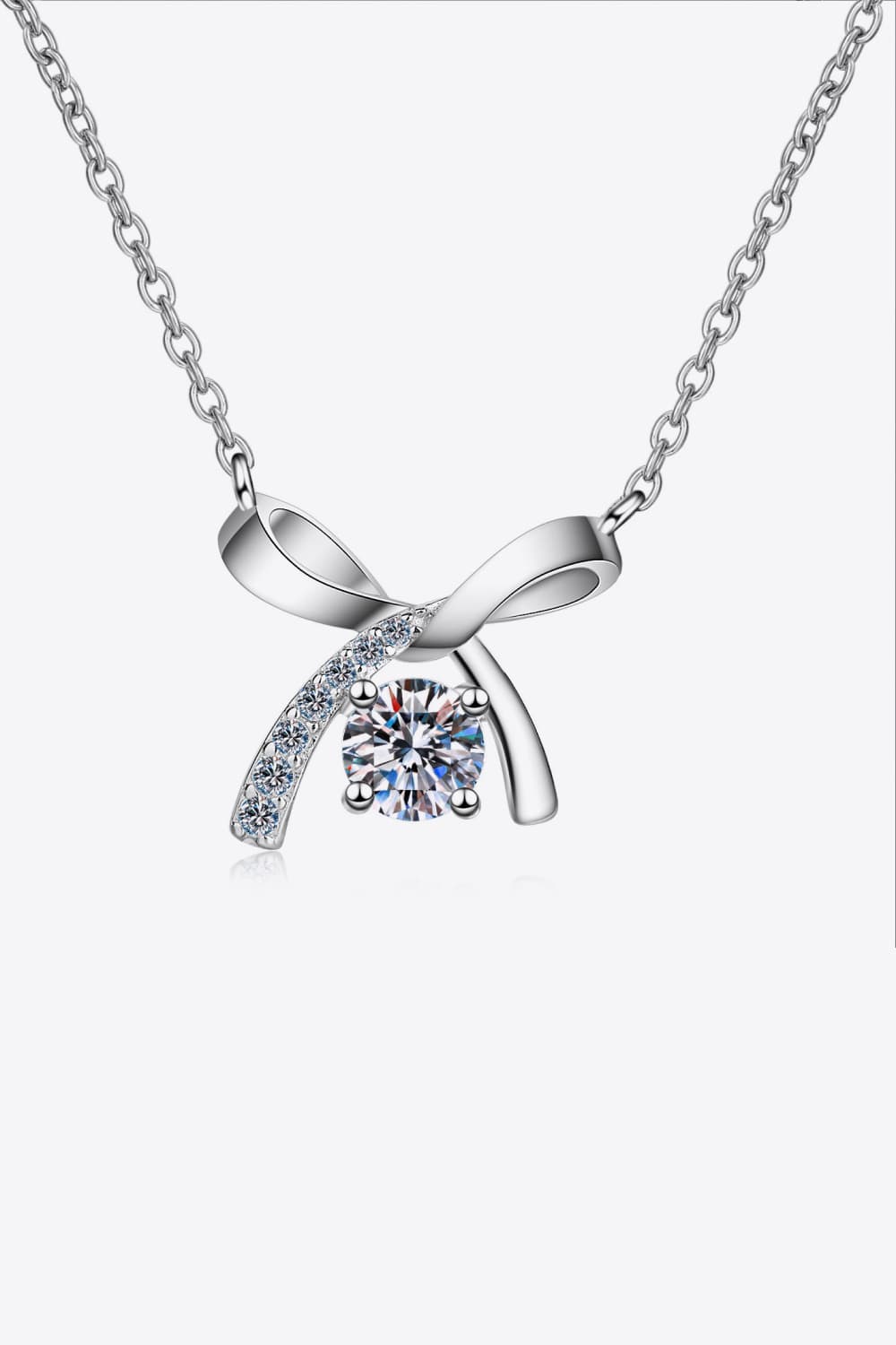 Moissanite 925 Sterling Silver Necklace Trendsi