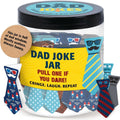 60 Dad Jokes Jar, Funny Dad Birthday Gift, Gag Gifts for Men