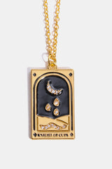 Tarot Card Pendant Stainless Steel Necklace Trendsi