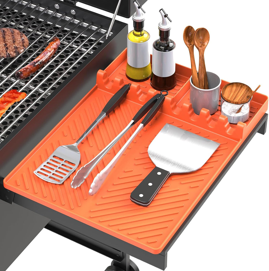 Silicone Grill Mat Compatible with Blackstone, BBQ Griddle Tool
