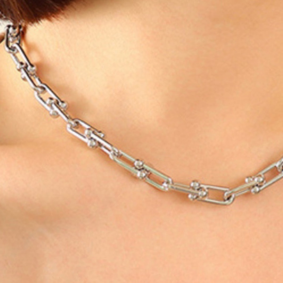 Chunky Chain Titanium Steel Necklace Trendsi