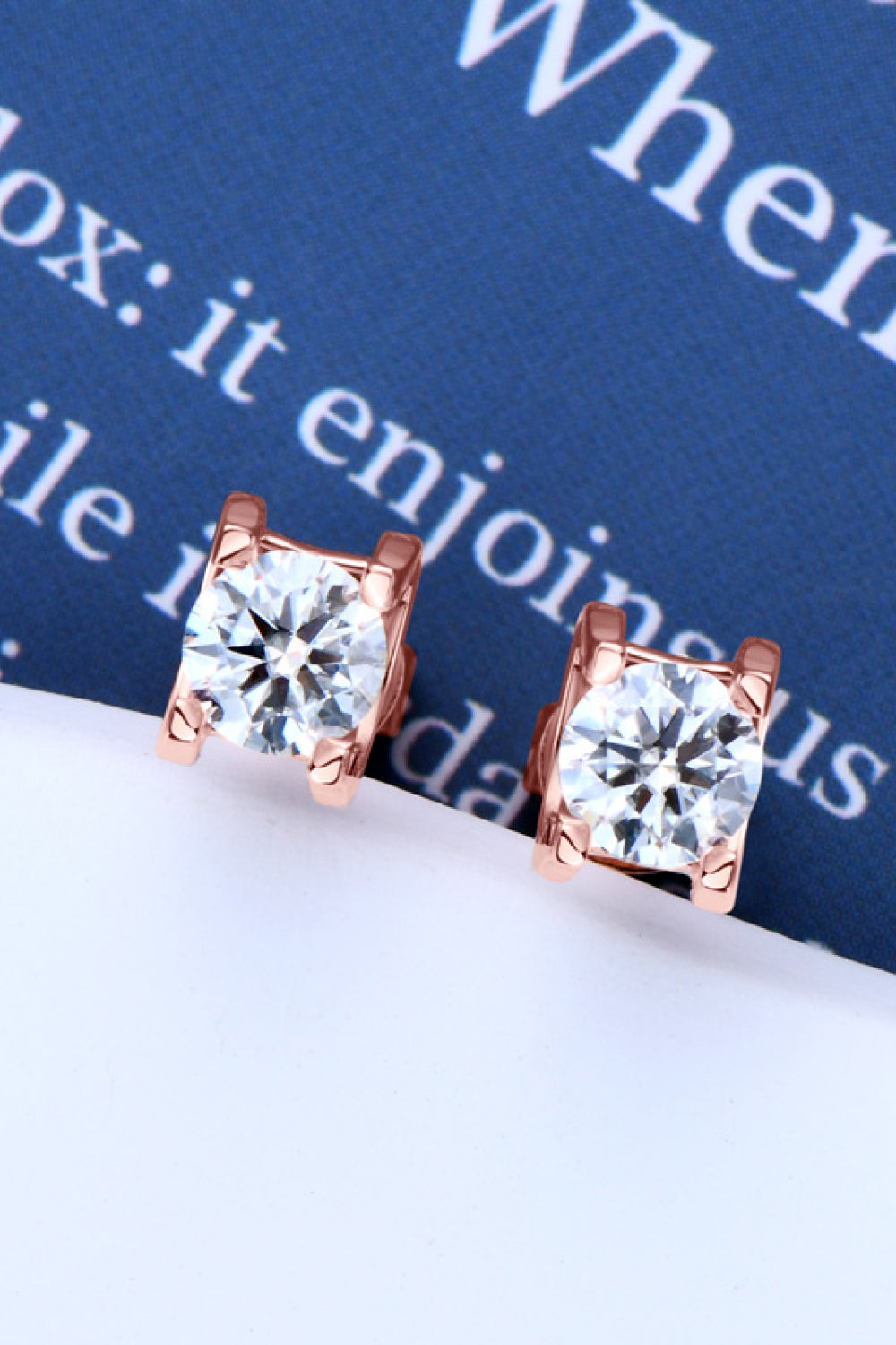 Moissanite 925 Sterling Silver Stud Earrings Trendsi