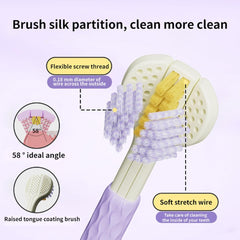 Three-Sided Soft-Bristle Toothbrush (4pcs +Free Gift Included)