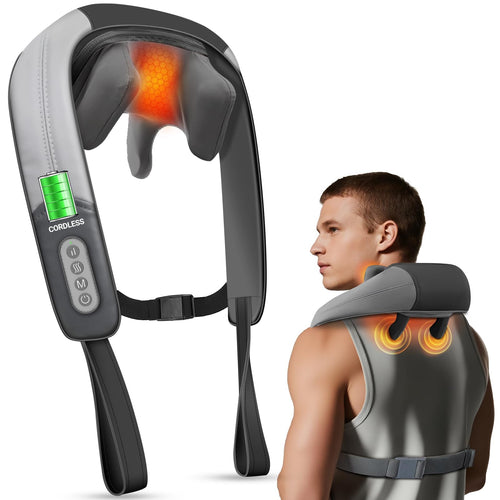 CuPiLo Cordless Neck Massager with Heat & Remote Control, 2026 Upgraded