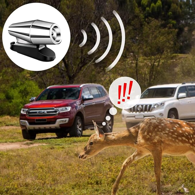 SonicGuard™ Ultrasonic Deer Warning Whistle Repeller for Car (4pcs)