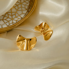 Irregular 18K Gold-Plated Earrings Trendsi