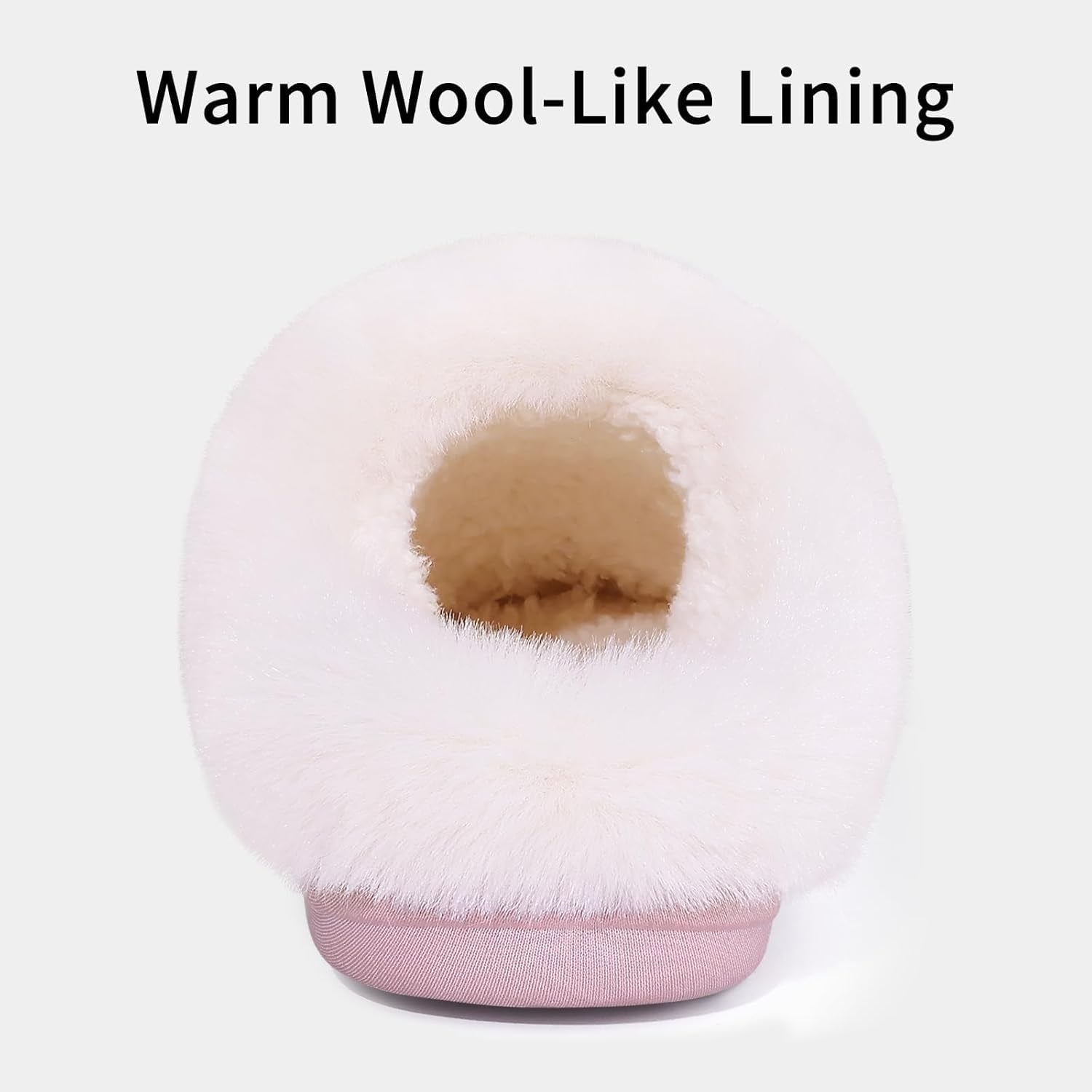 Women'S Chenille Knit Fuzzy Slippers Memory Foam Warm House Shoes