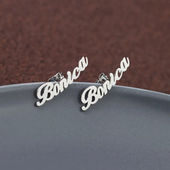 Custom English Letter Name Earrings,✨ Personalize Your Style with Custom Name Earrings!