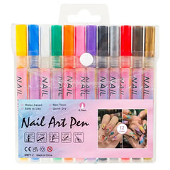 NailMuse™ 12-Piece Professional Nail Art Pen Set