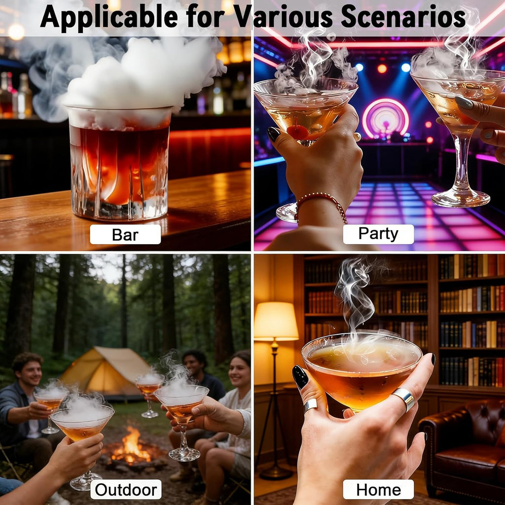 Electric Whiskey Smoker Kit, No Butane Needed, Electric Cocktail Smoker Infuser Kit with 6 Wood Chips Flavors, Birthday Gifts for Men, Dad, Husband