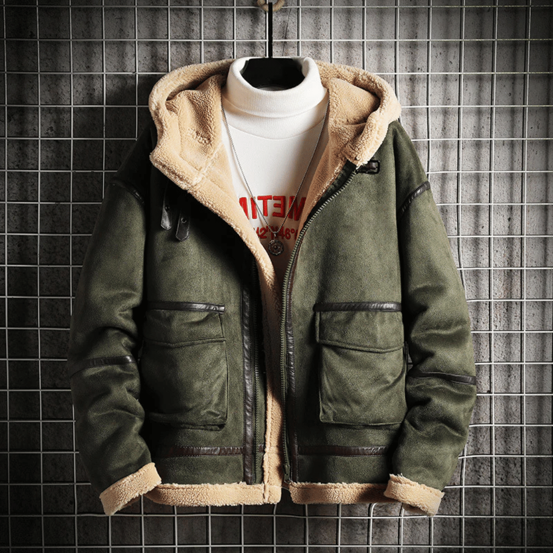 Carter Sherpa Edge Suede Jacket dylinoshop