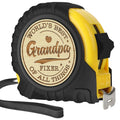 Fathers Day Grandpa Gifts from Granddaughter Grandson - Ideal Father'S Day Birthday Grandparents Day Gifts for Grandpa Grandfather from Grandkids - Funny Engraved Tape Measure 25 FT Ideas