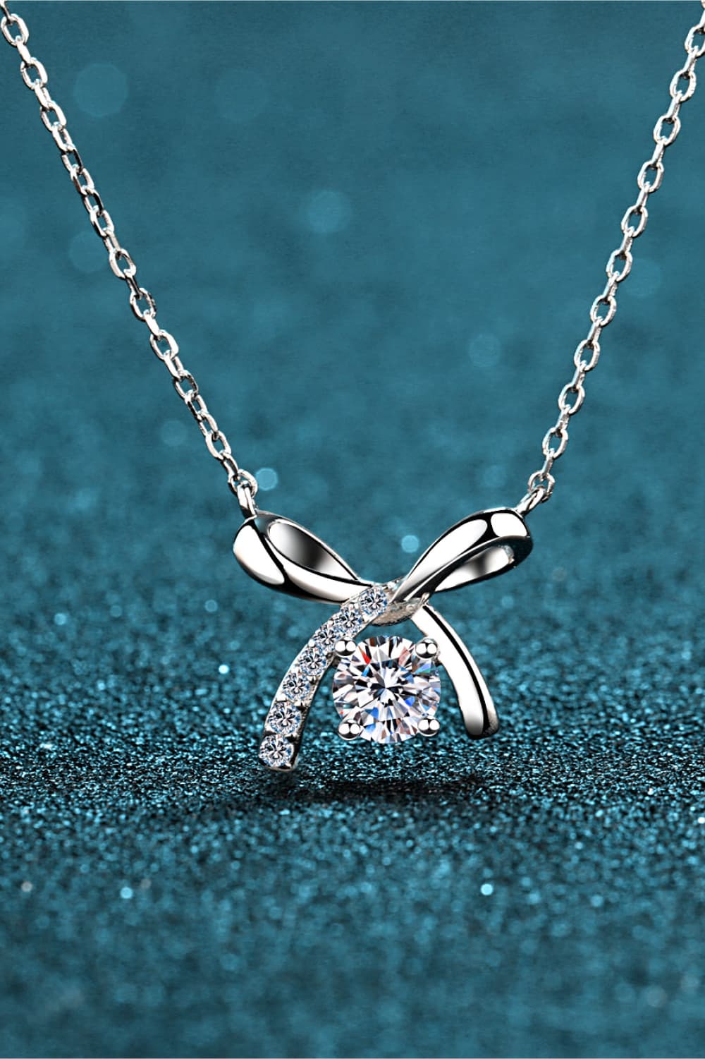 Moissanite 925 Sterling Silver Necklace Trendsi