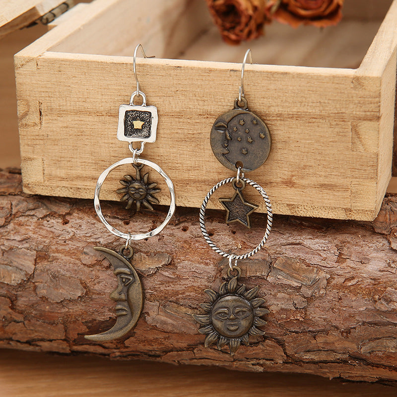 Star, Sun, and Moon Earrings Trendsi