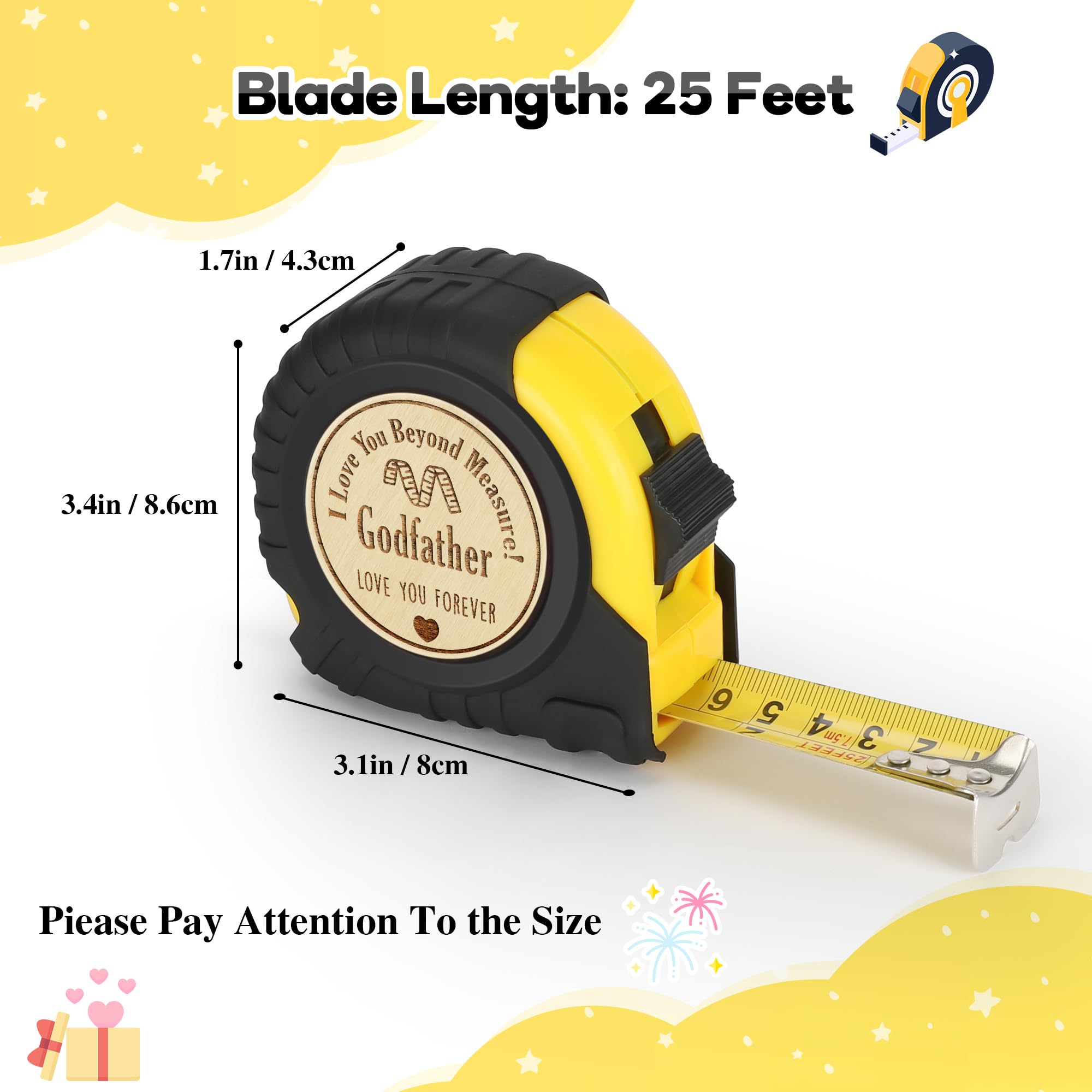 Practical Wife Birthday Gift from Husband, 16 FT Tape Measure