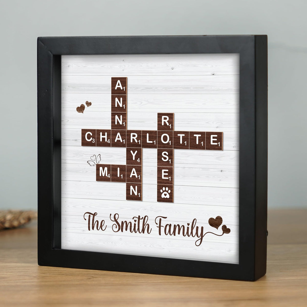 10" Best Dad Ever Hands Down Sign DIY Dad Gifts from Kids Handprint Kit with Acrylic Paint, Toddler Craft Birthday Gift Father's Day for Daddy, Papa Family Plaque with Daughter, Son Names HF90-D