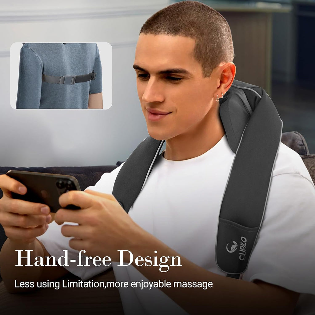 CuPiLo Cordless Neck Massager with Heat & Remote Control, 2026 Upgraded