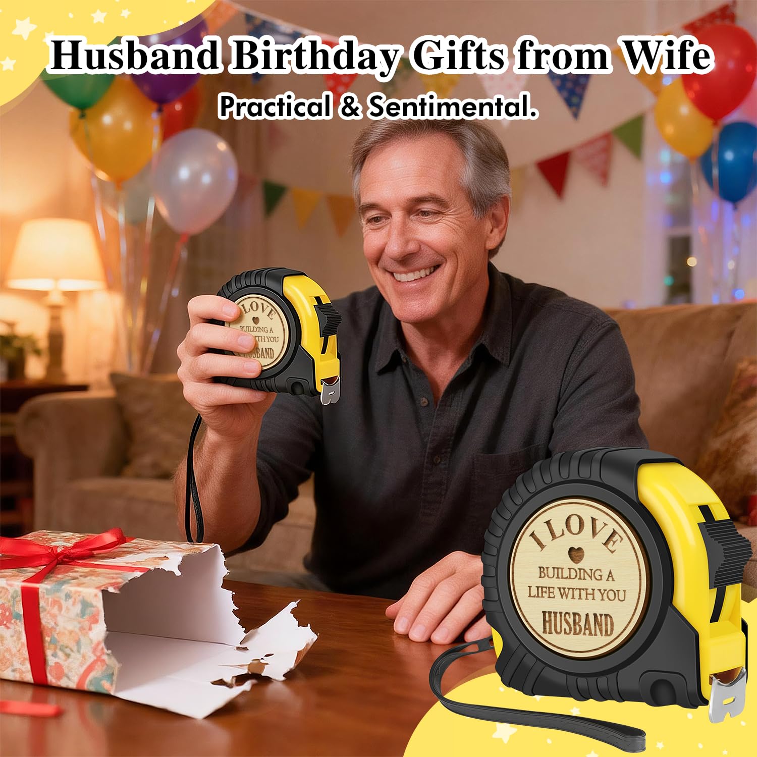 Practical Wife Birthday Gift from Husband, 16 FT Tape Measure