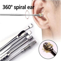 Stainless Steel Ear Wax Removal Cleaning Set (2 Sets)
