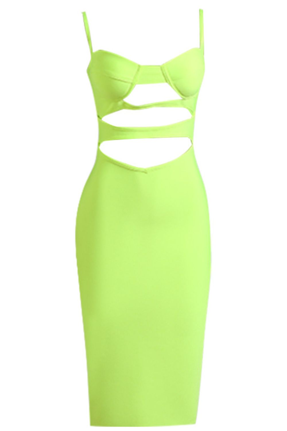 Cutout Spaghetti Strap Bodycon Dress Trendsi