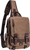 Canvas Cross Body Messenger Bag Shoulder Sling Backpack Travel Rucksack