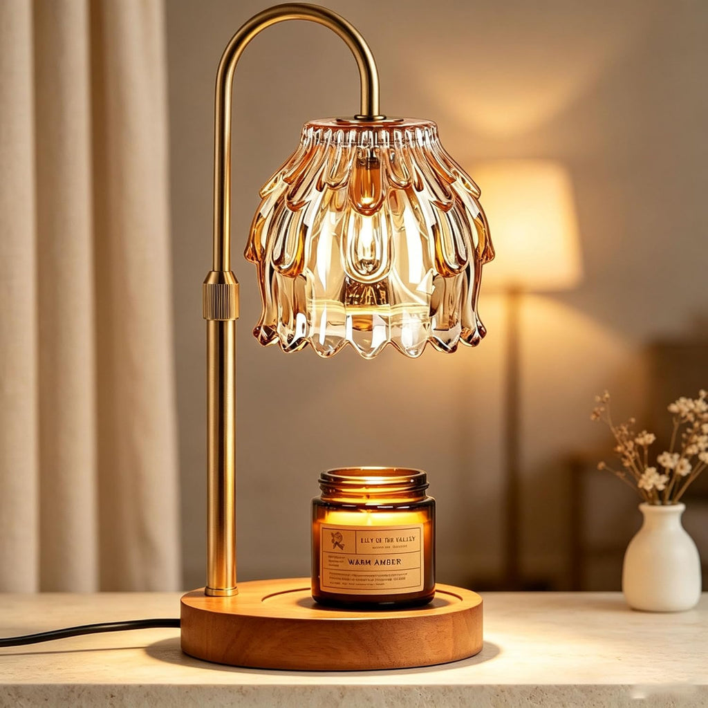 Candle Warmer Lamp, Height Adjustable with Timer & Dimmer, Flameless Wax Melter for Scented Jar Candles, Aromatherapy Fragrance Light, Housewarming Gift for Mom & Women, Bedroom Home Decor