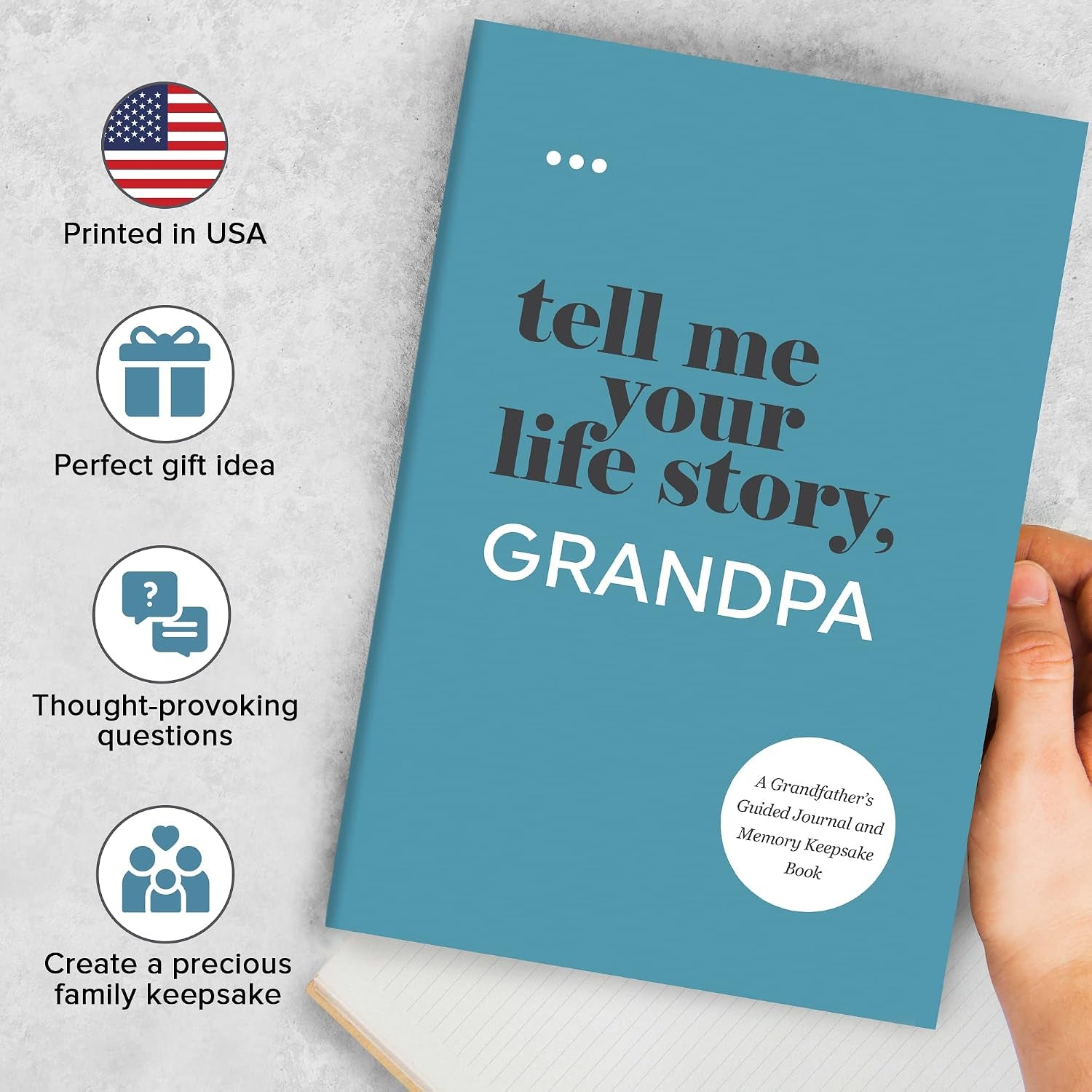 Tell Me Your Life Story, Grandpa: a Grandfather’S Guided Journal and Memory Keepsake Book (Tell Me Your Life Story® Series Books)