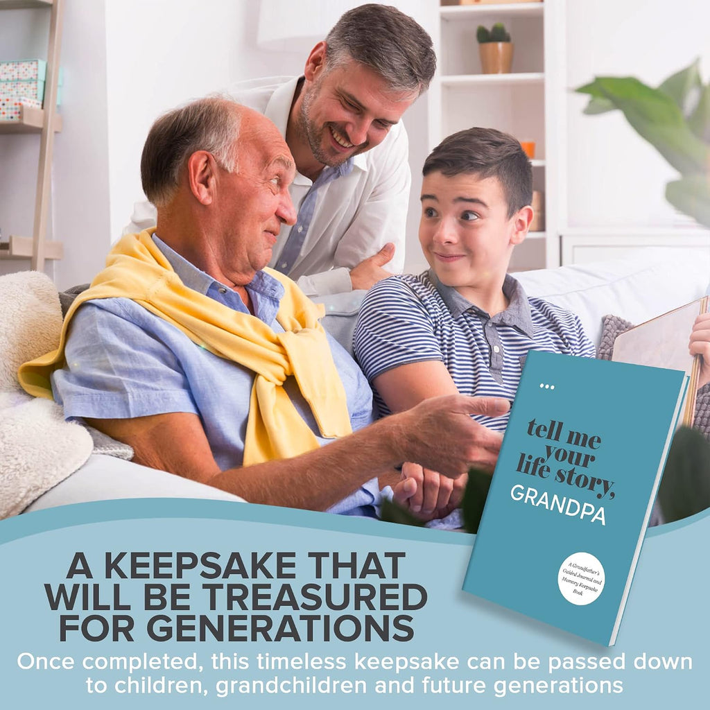 Tell Me Your Life Story, Grandpa: a Grandfather’S Guided Journal and Memory Keepsake Book (Tell Me Your Life Story® Series Books)
