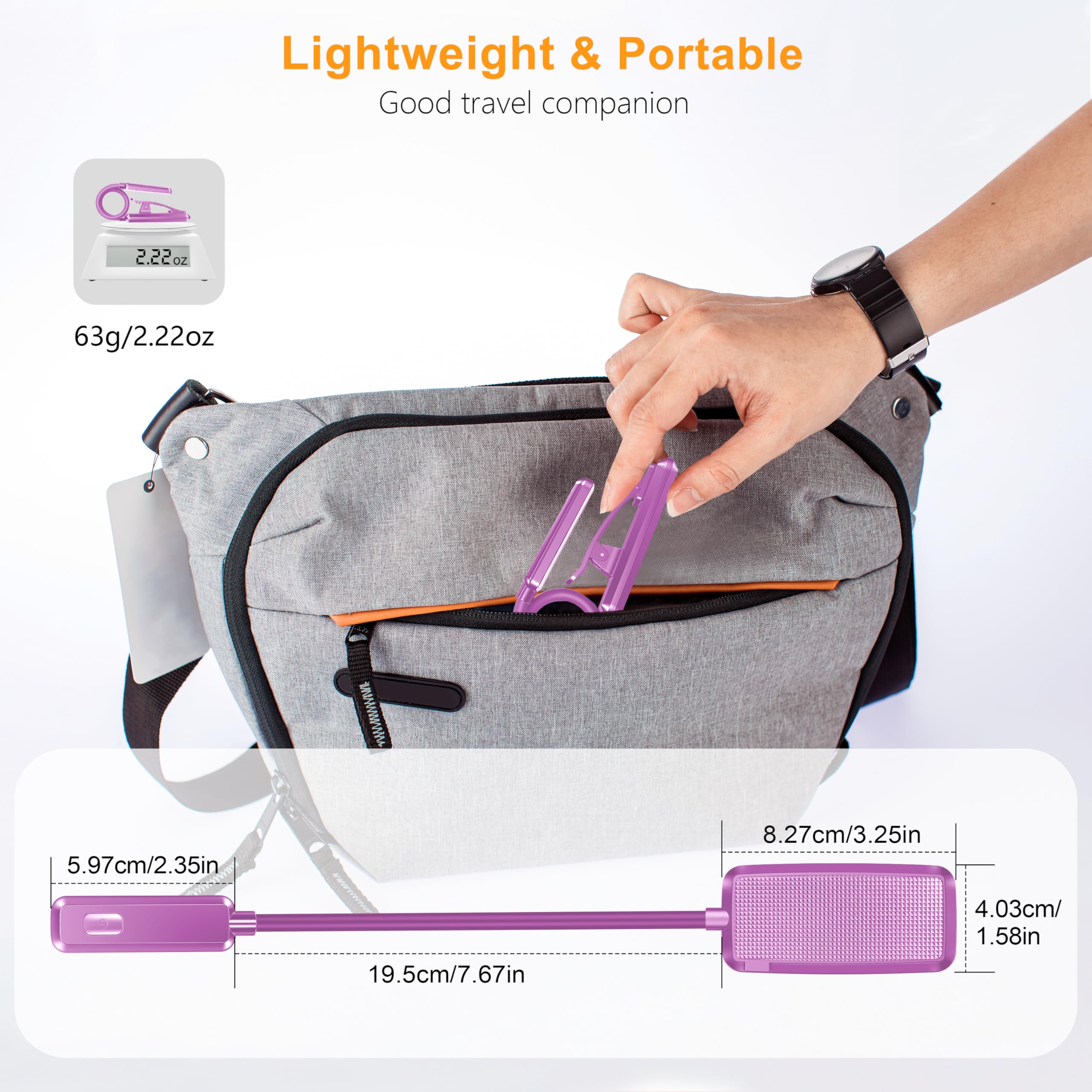 Gritin 9 LED Rechargeable Book Light for Reading in Bed