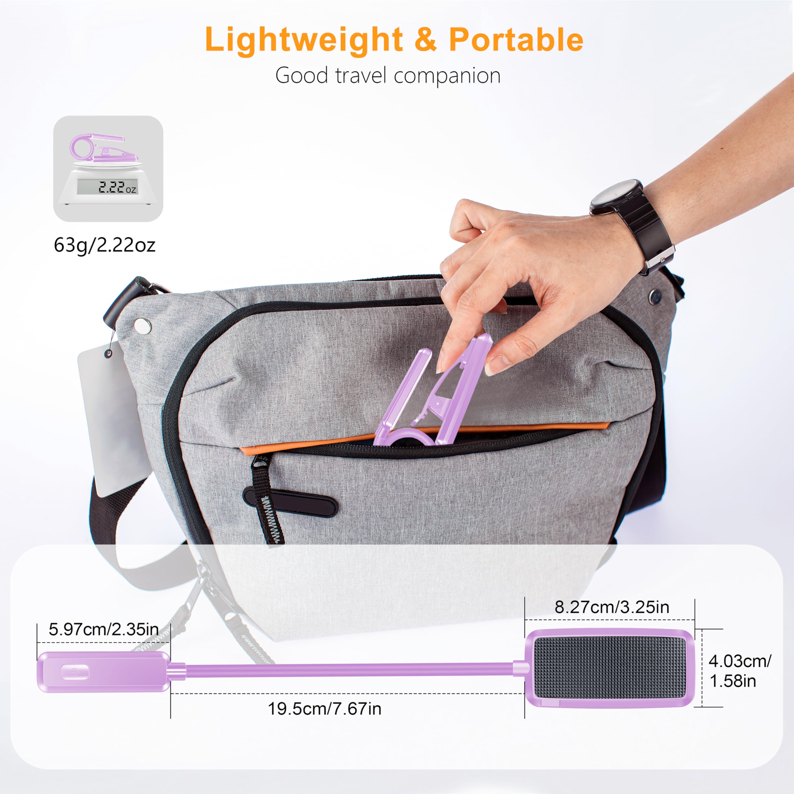 Gritin 9 LED Rechargeable Book Light for Reading in Bed