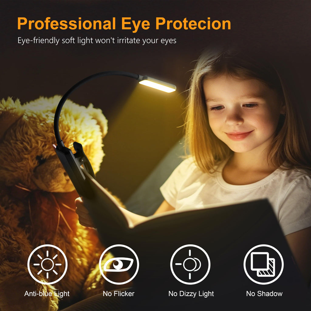 Gritin 9 LED Rechargeable Book Light for Reading in Bed