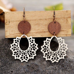 Geometric Cutout Dangle Earrings Trendsi