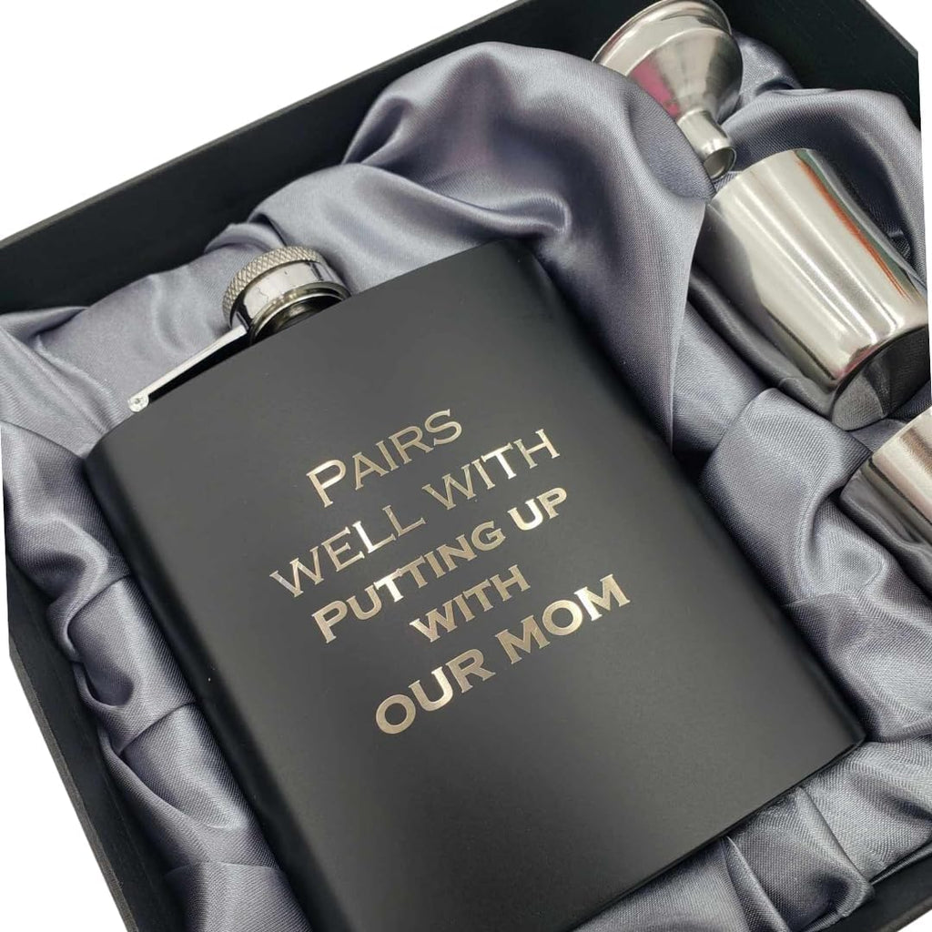 Step Dad Gifts, Step Dad Fathers Day, Bonus Dads Gifts, Stepdad Birthday Present, Presents for Step Father Christmas, Stepfather Present for Fathers Day, Hip Flask (Our)