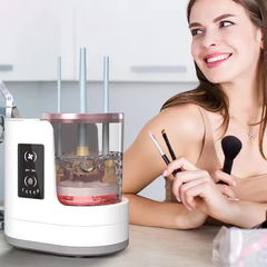 Dual-Function Brush Cleaner and Quick Dryer