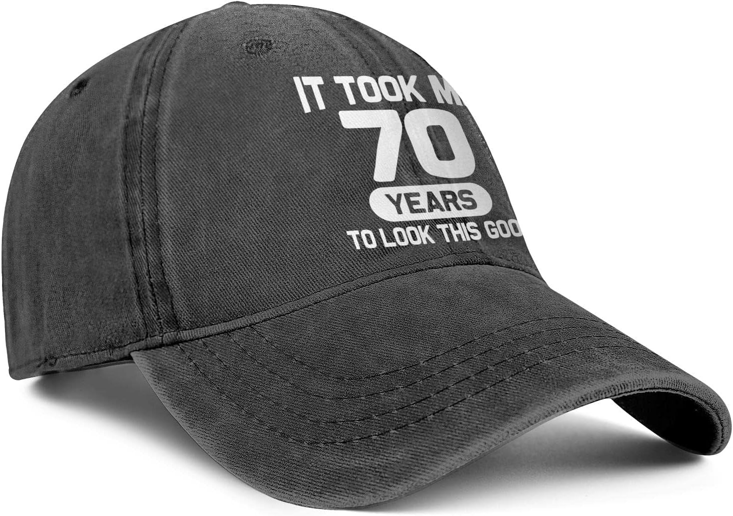 70Th Birthday Gifts for Men Women 70 Year Old Gifts Decorations Took Me 70 Years to Look This Good Washed Cotton Hat