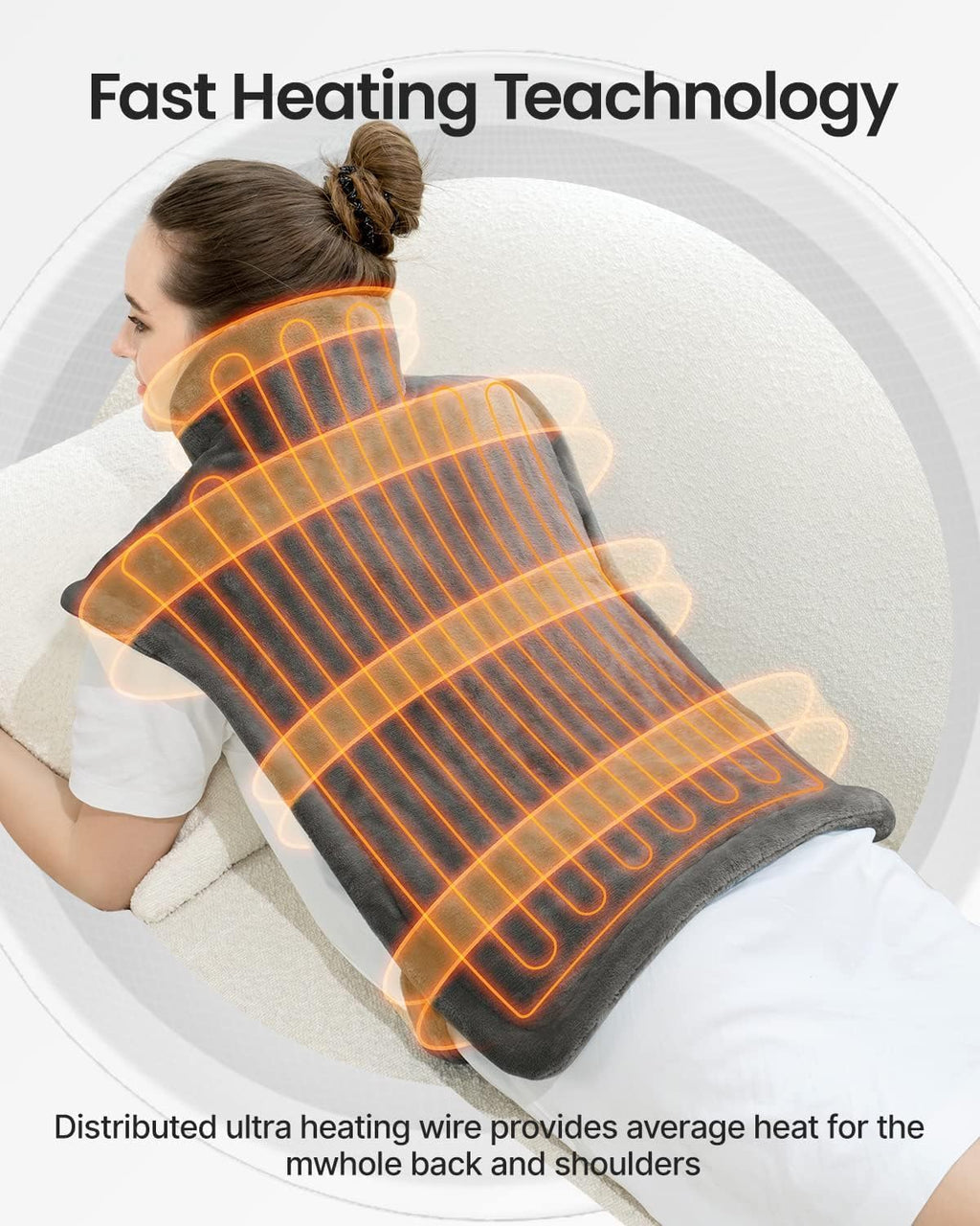 Heating Pad for Back, Christmas Gift for Women, FSA Eligible HSA