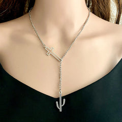 Cross Chain Necklace Trendsi