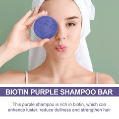 Biotin Purple Shampoo Bar: Restore Shine, Strength, and Vibrance