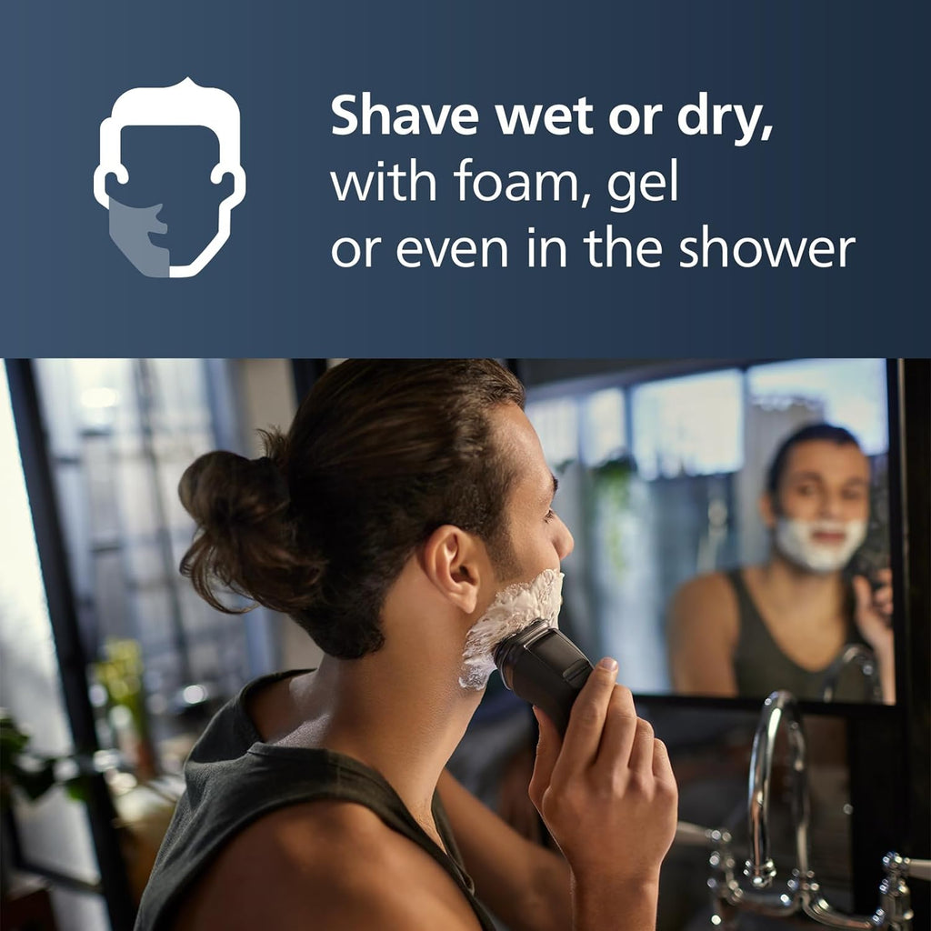 Philips  2400 Series Electric Shaver, Deep Black