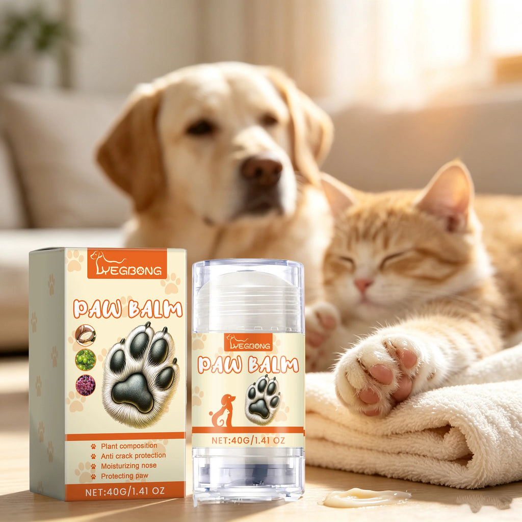 40G Pet Paw Balm Stick Plant Formula Deep Moisturizing Anti-chapping Protective Nourishing Paw Prevent Dryness Softening Pet Paw Cream for Cats & Dogs