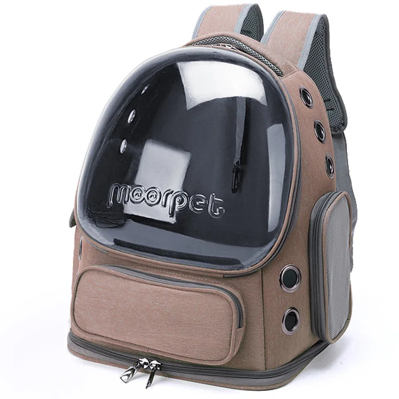 Carry a cat bag when going out, portable and breathable space pet cabin backpack dog bag cat supplies