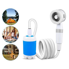 Portable outdoor shower set for camping and travel