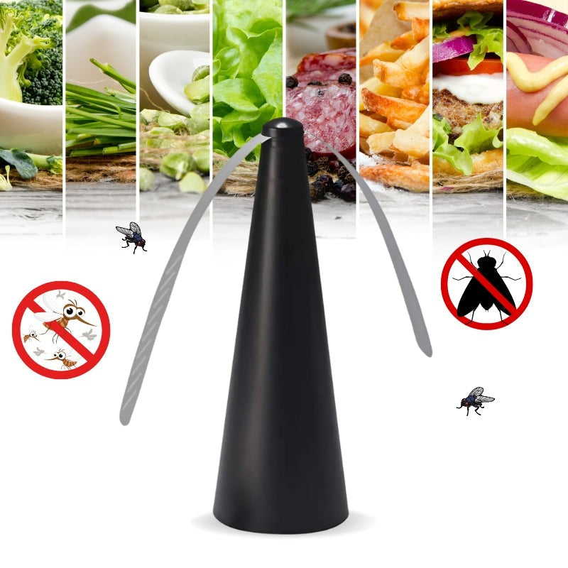 Fly repellent fan for the outdoor kitchen - keeps flies away