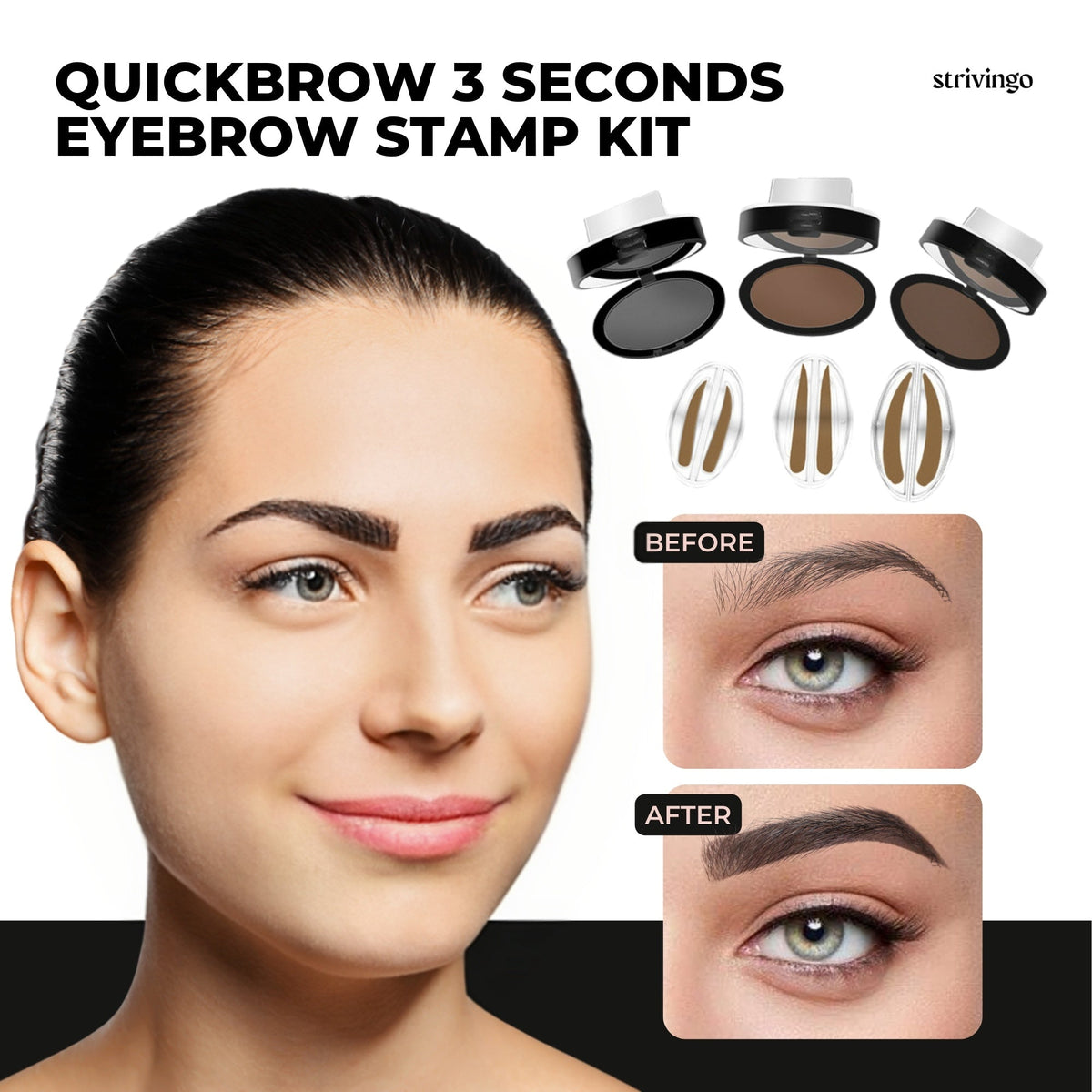 Quickbrow 3 Seconds Eyebrow Stamp Kit