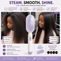 SilkSteam™ Cordless Steam Hair Straightening Brush